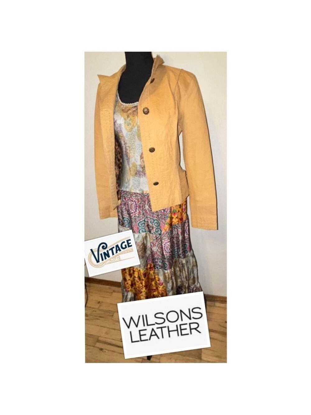 Vintage Wilson’s Leather Rare 90’s Boho Western Buttery Soft Leather Jacket Med.